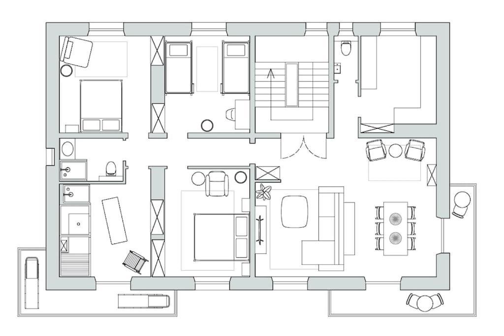 Appartement, Entre Centre-station De Apartment *